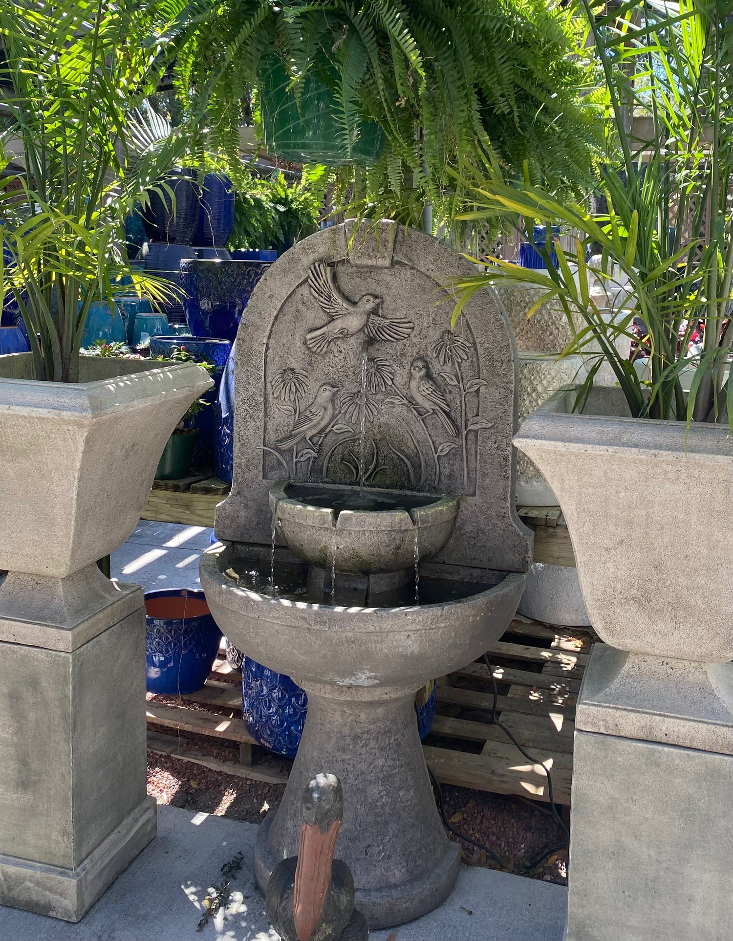 Laveen Arch Bird Wall Fountain
