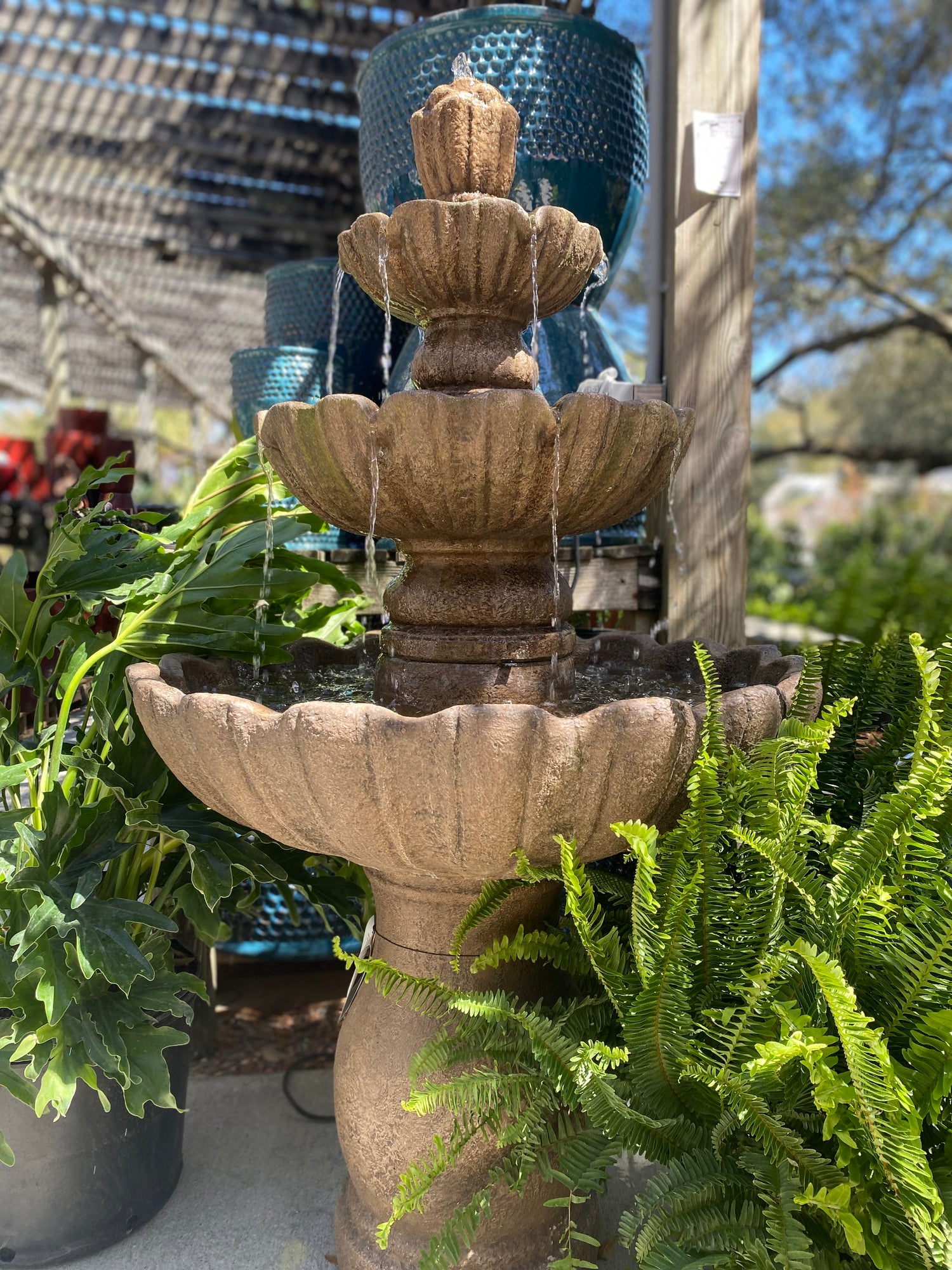 Three Tiered Scalloped Fountain