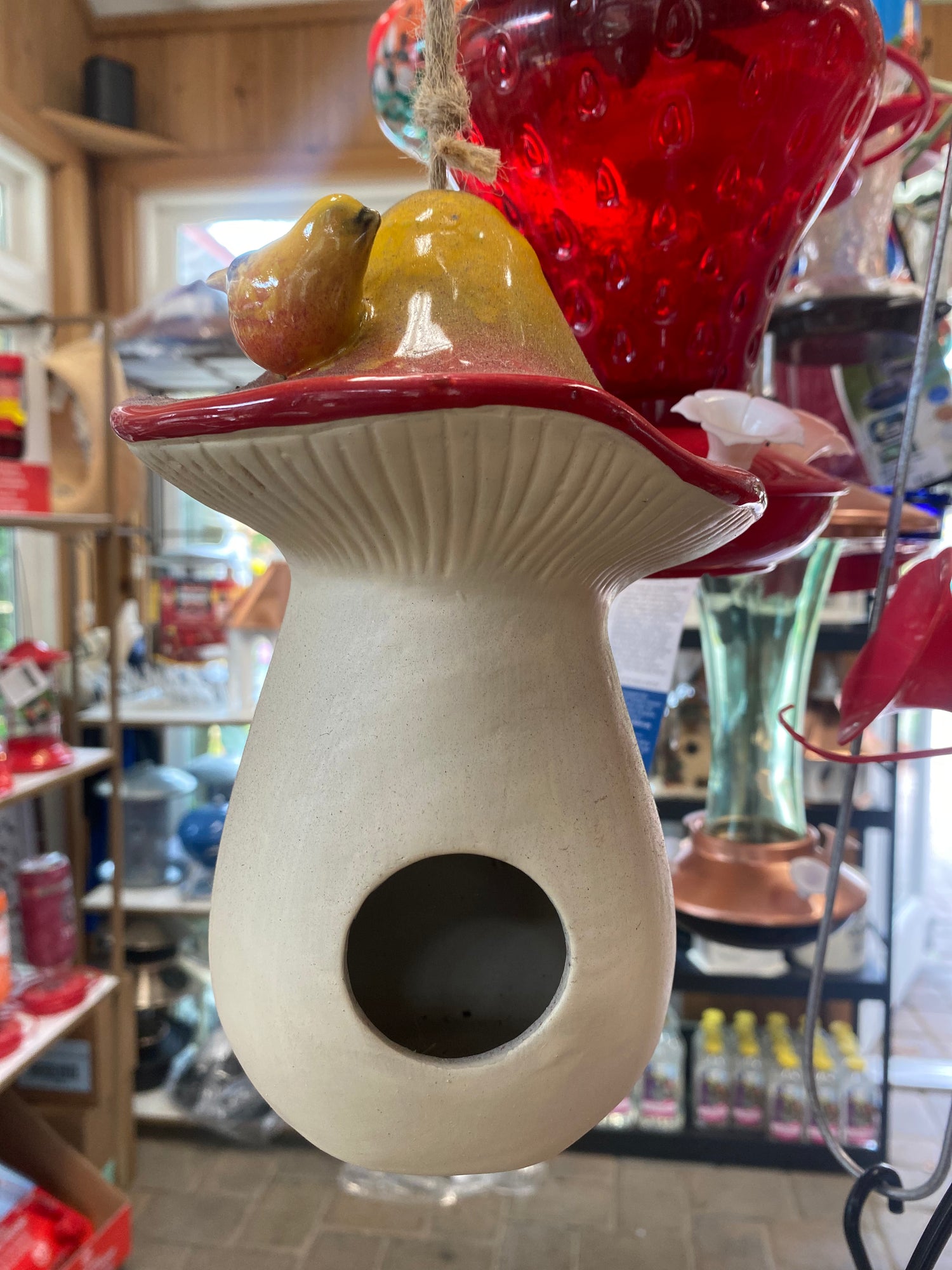Ceramic Hanging Birdhouse