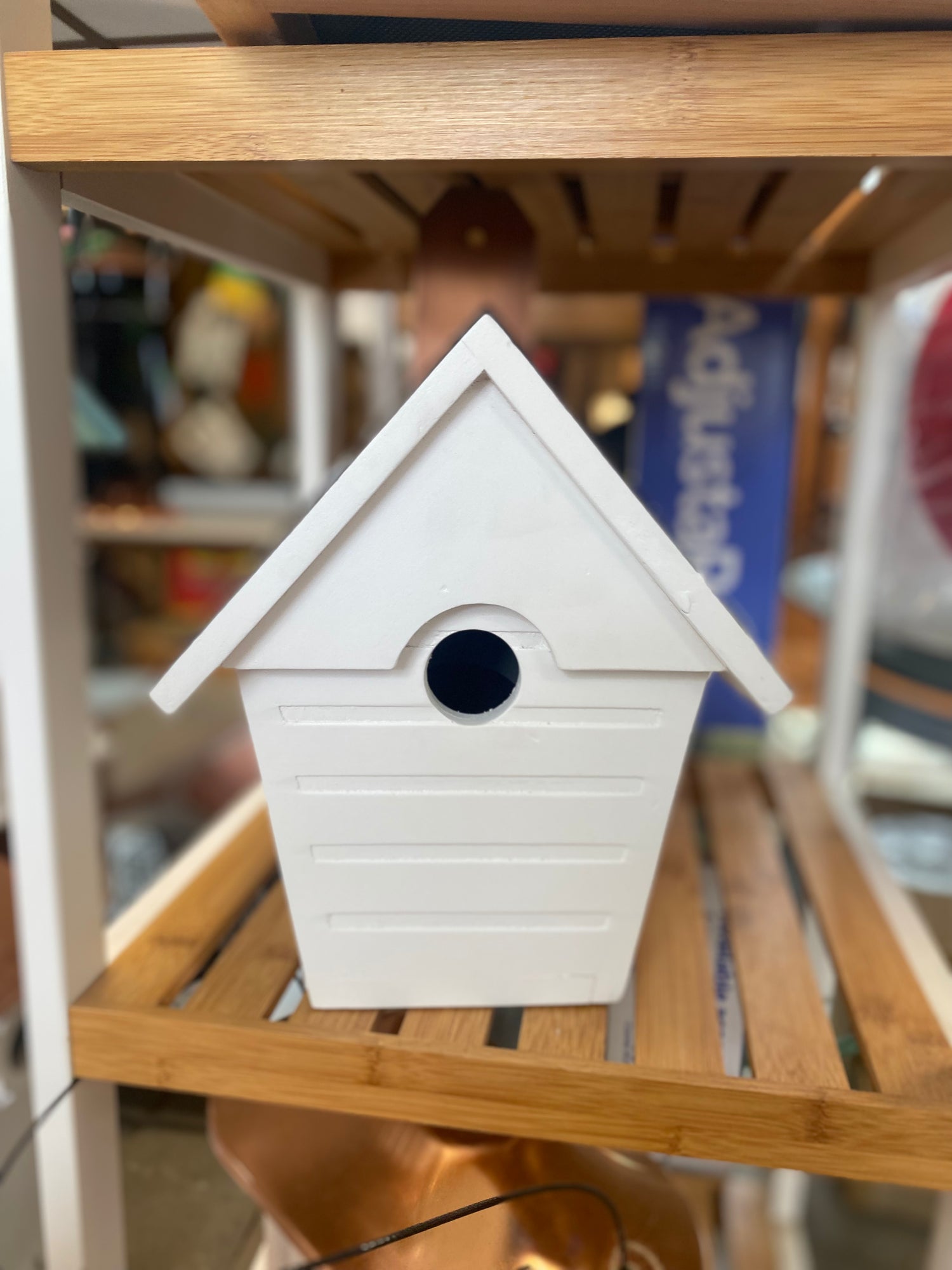 Classic White Cottage Birdhouse