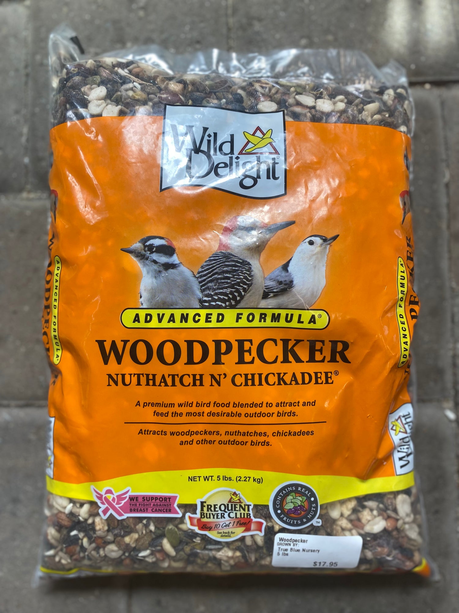 Wild Delight Woodpecker, Nuthatch, N' Chickadee Bird Food