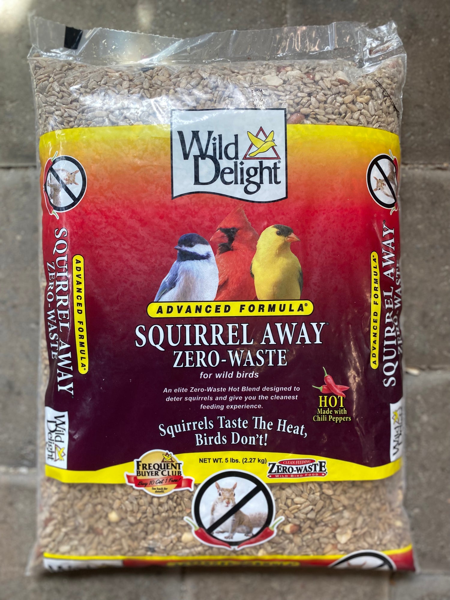 Wild Delight Squirrel Away Zero Waste Bird Food - 5lb