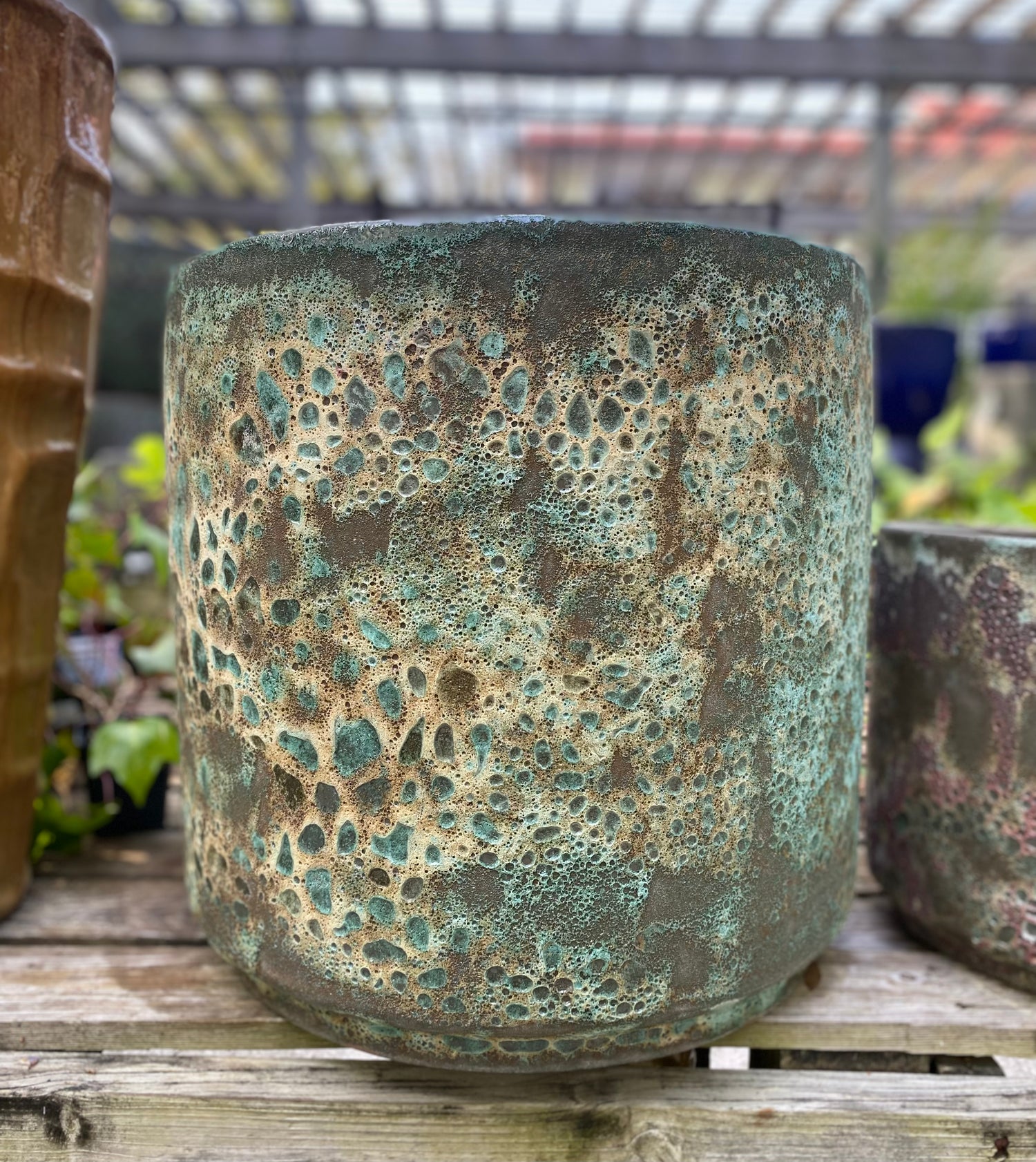 Textured Ceramic Planter