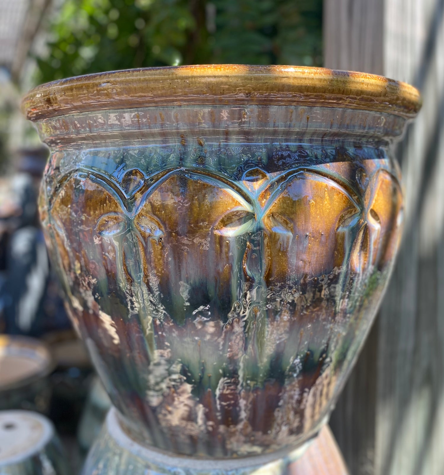 Glazed Sunset Vine Planter