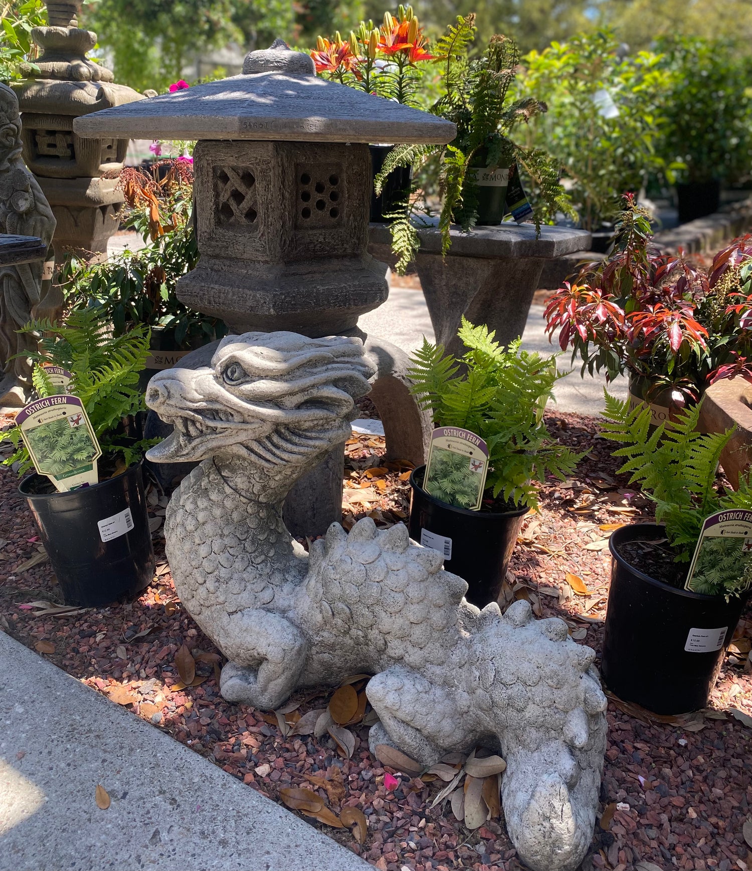 Stone Festival Dragon Statue