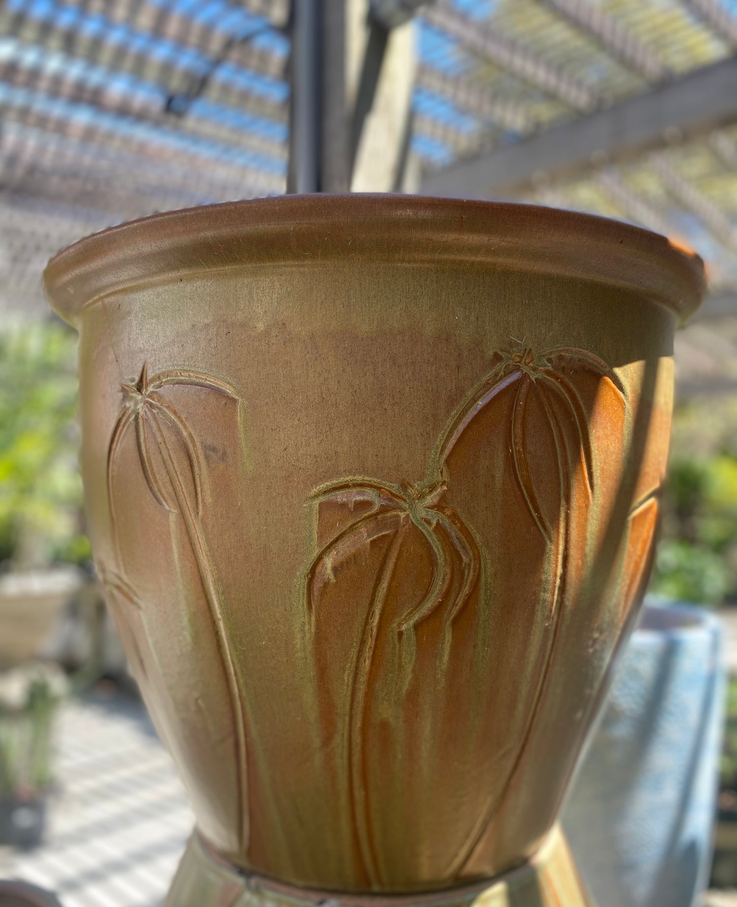 Golden Palm Planter