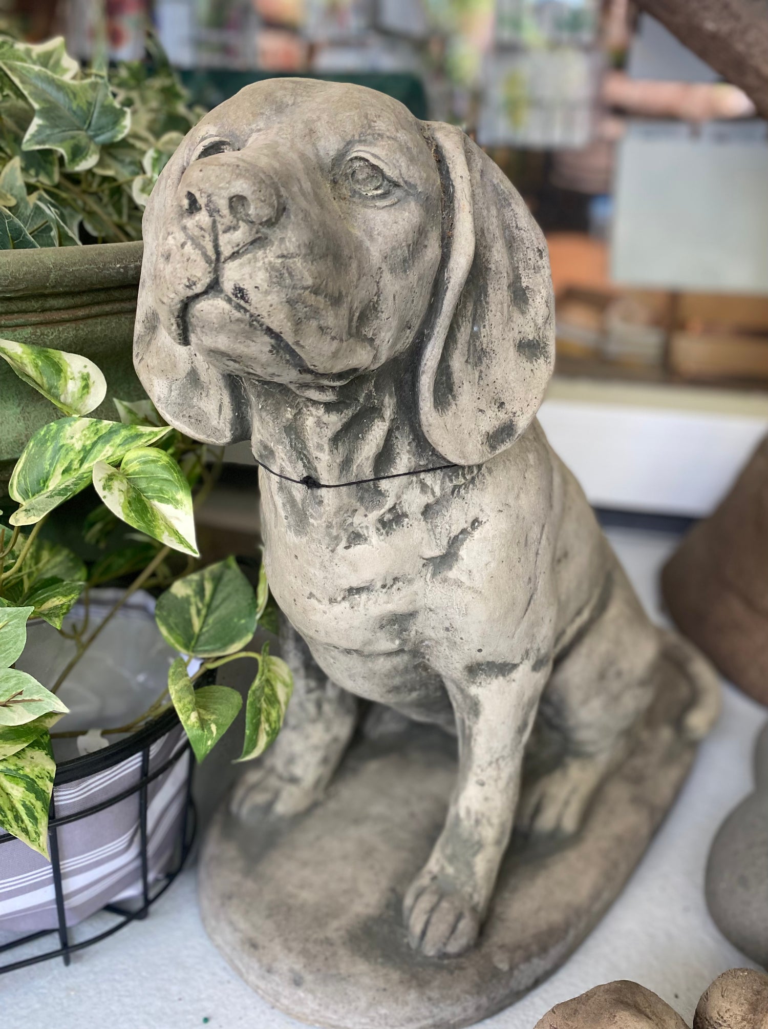 Scout - Cast Stone Dog Statue
