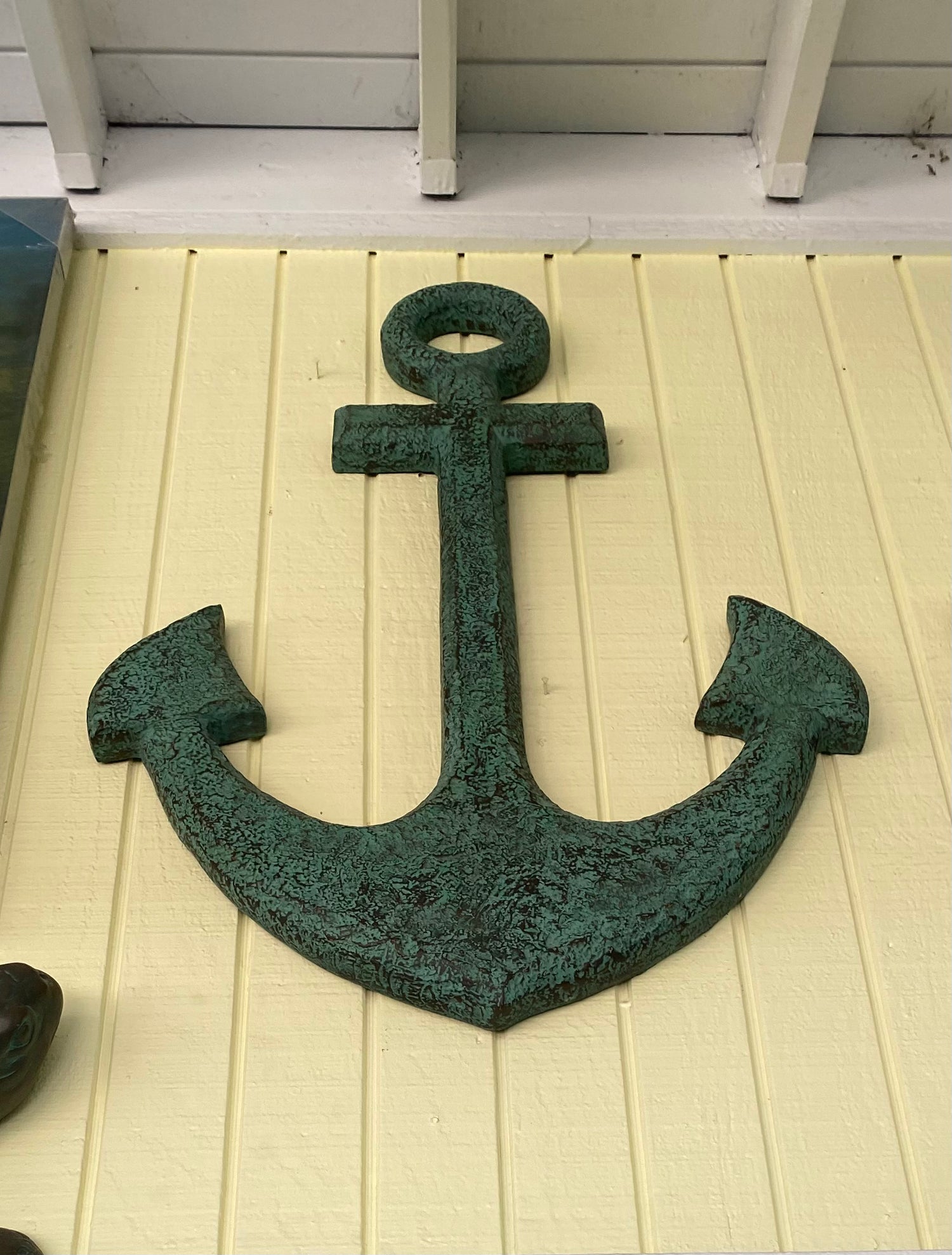 Verdigris Patina Nautical Anchor Wall Art