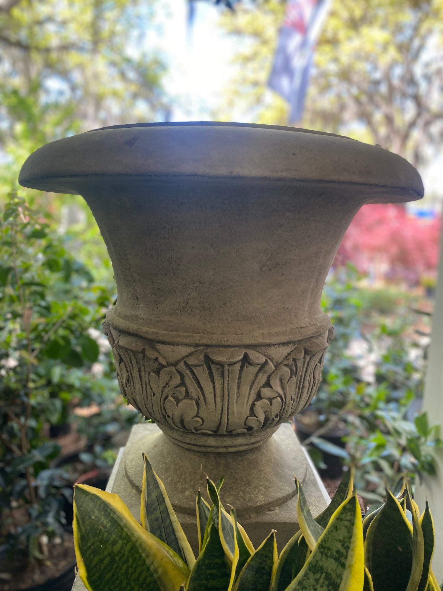 Classical Fluted Garden Urn