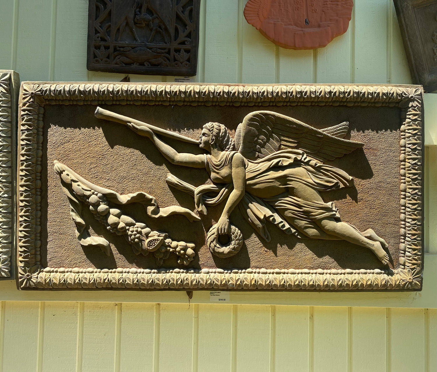 Revelation Angel - Stone Wall Art Plaque