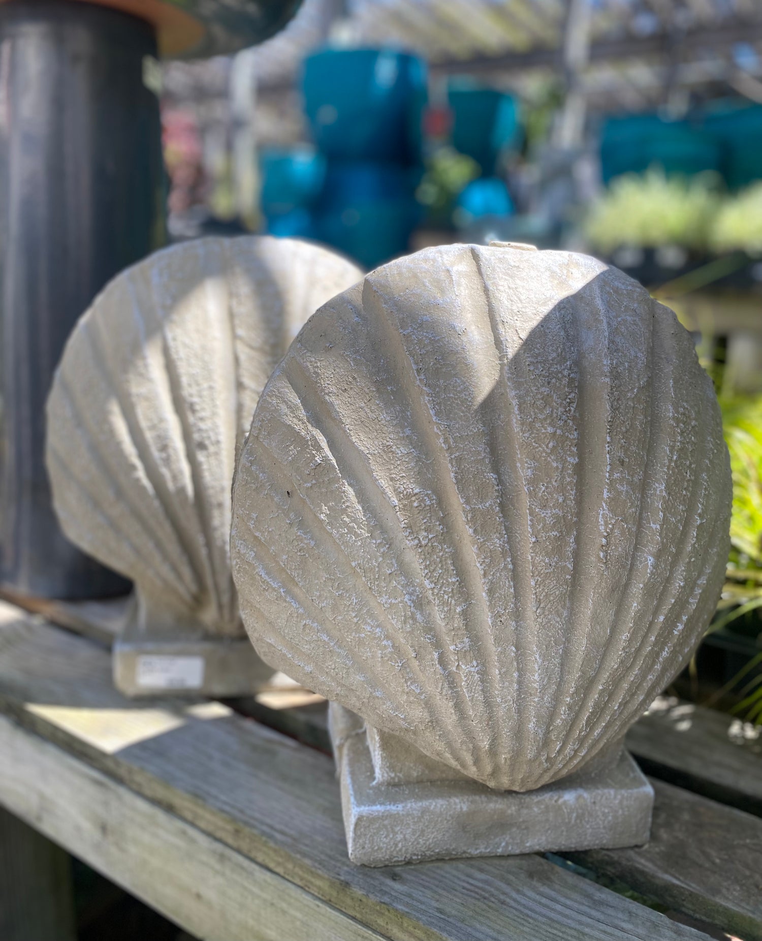 Standing Shell Finial Statues