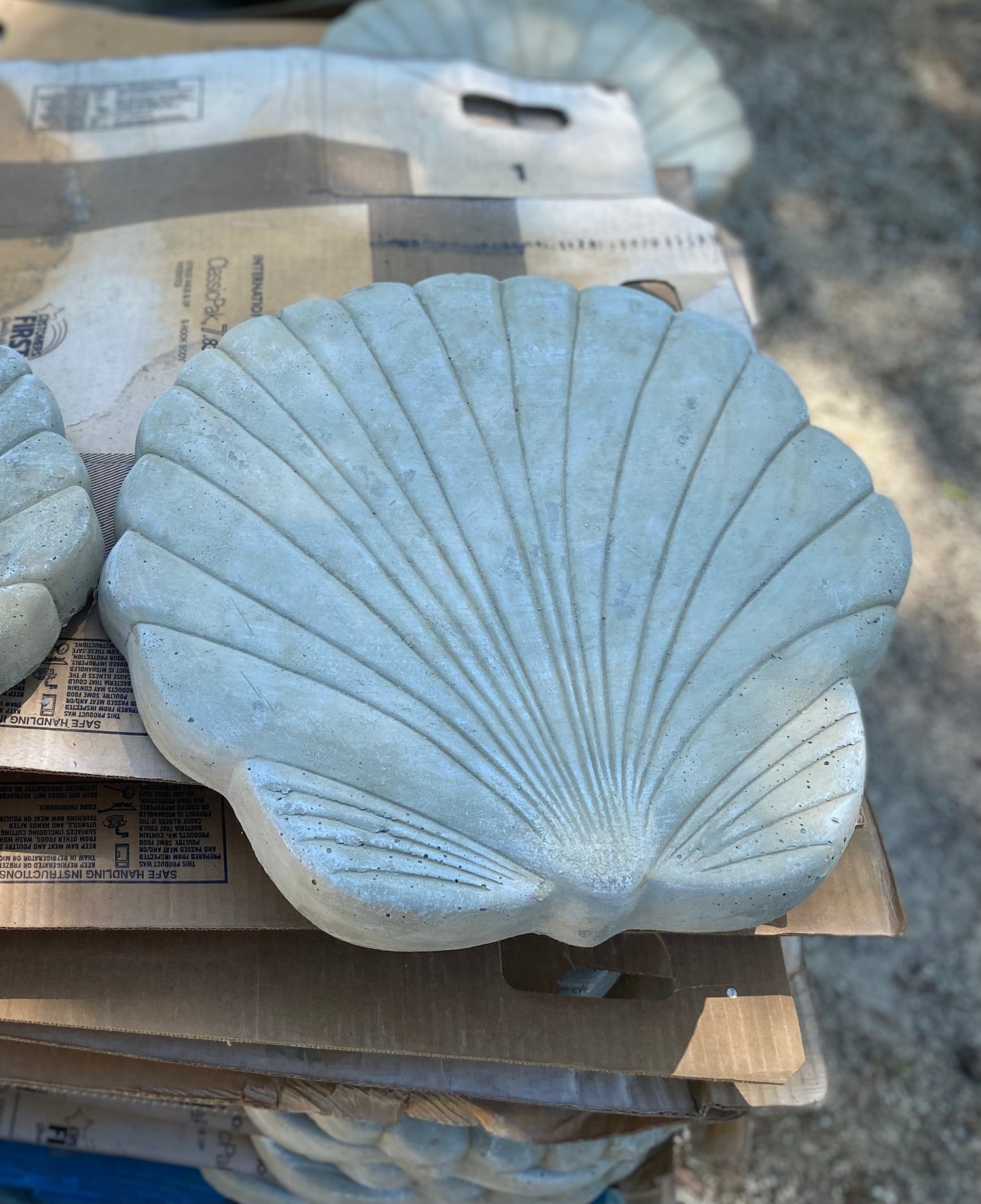 Seashell Stepping Stones