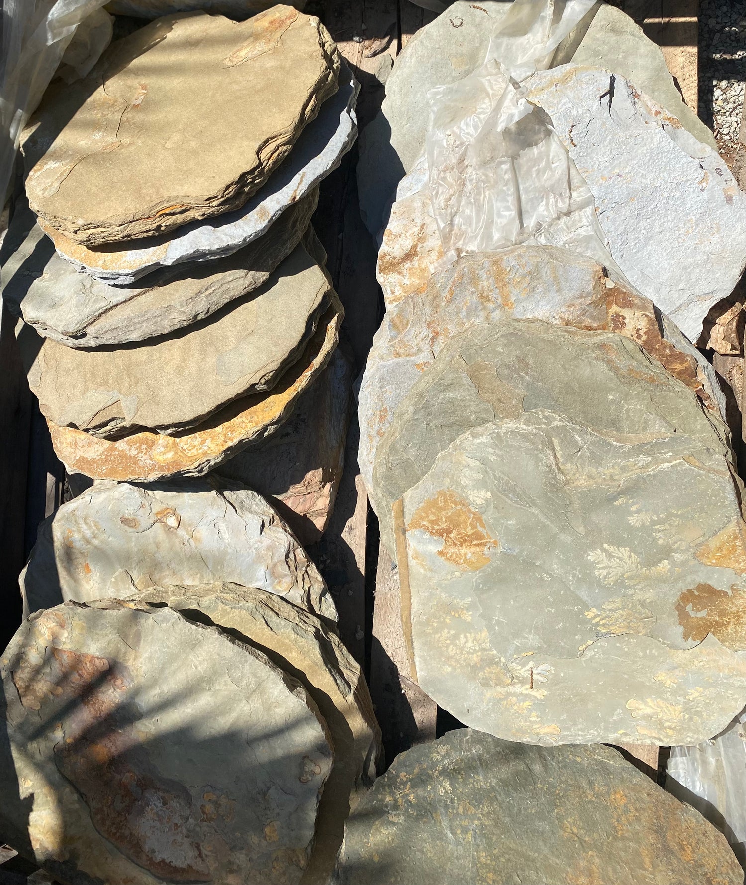 Multicolor Slate Stepping Stones