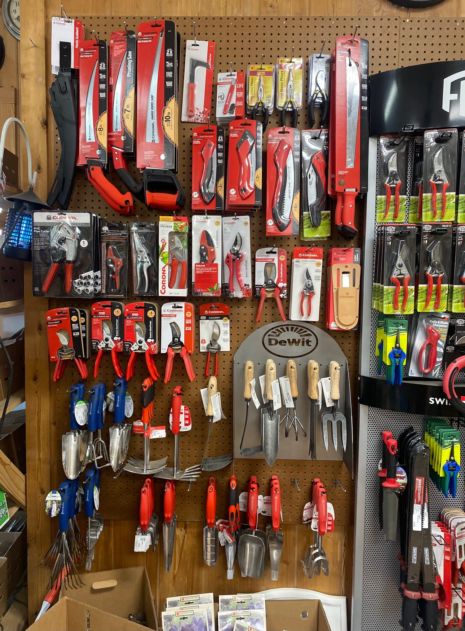 Garden Hand Tool Display - Pruners, Trowels, & Specialty Tools