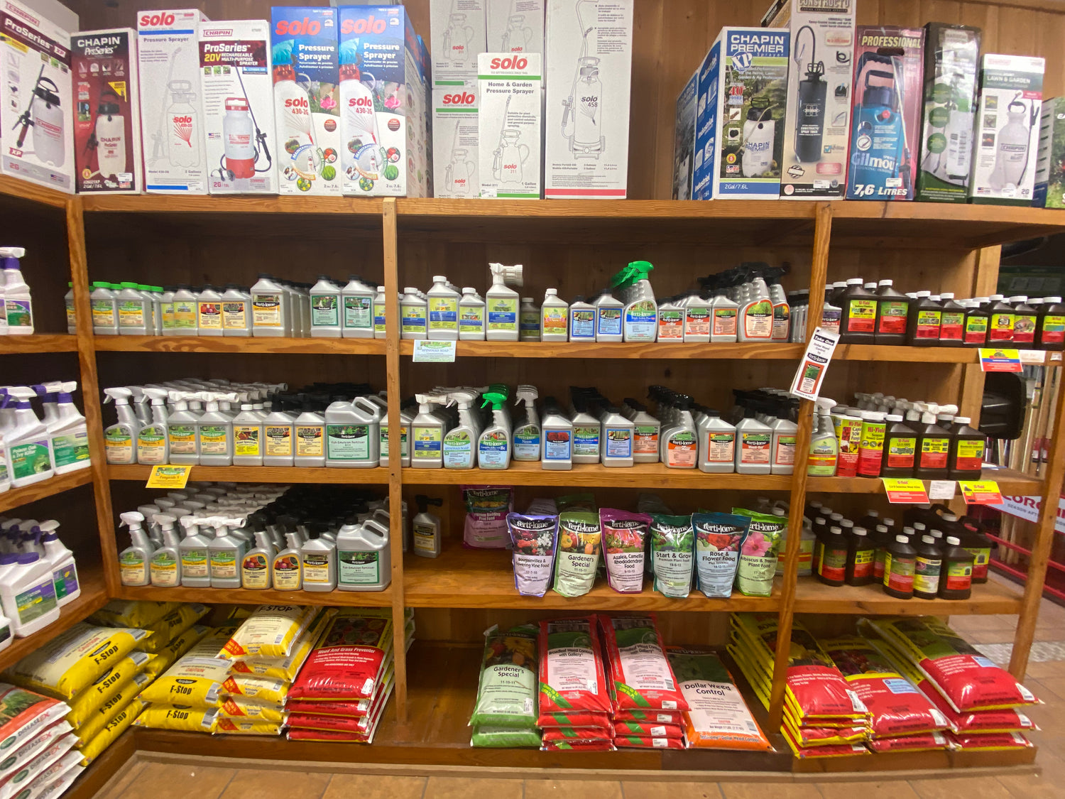 Fertilizers, Pest Control, & Sprayers