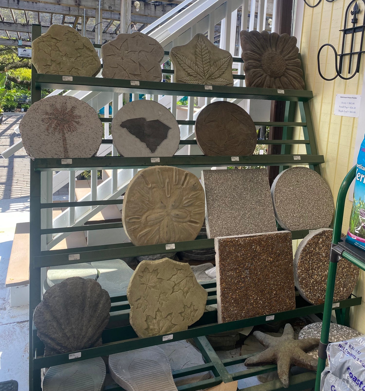 Decorative Concrete Stepping Stones - Variety of Designs