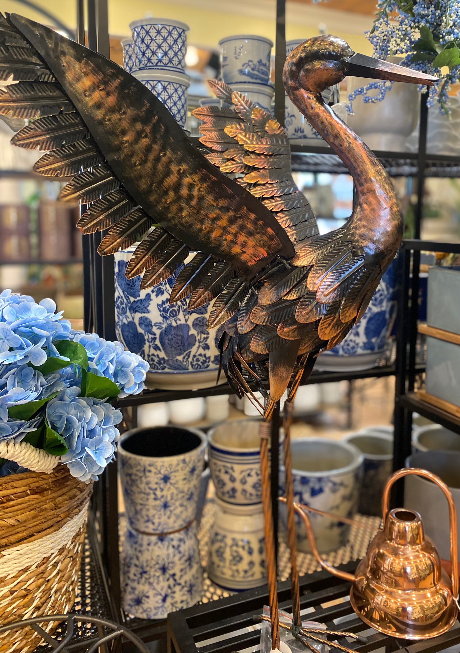 28" Crane Sculpture