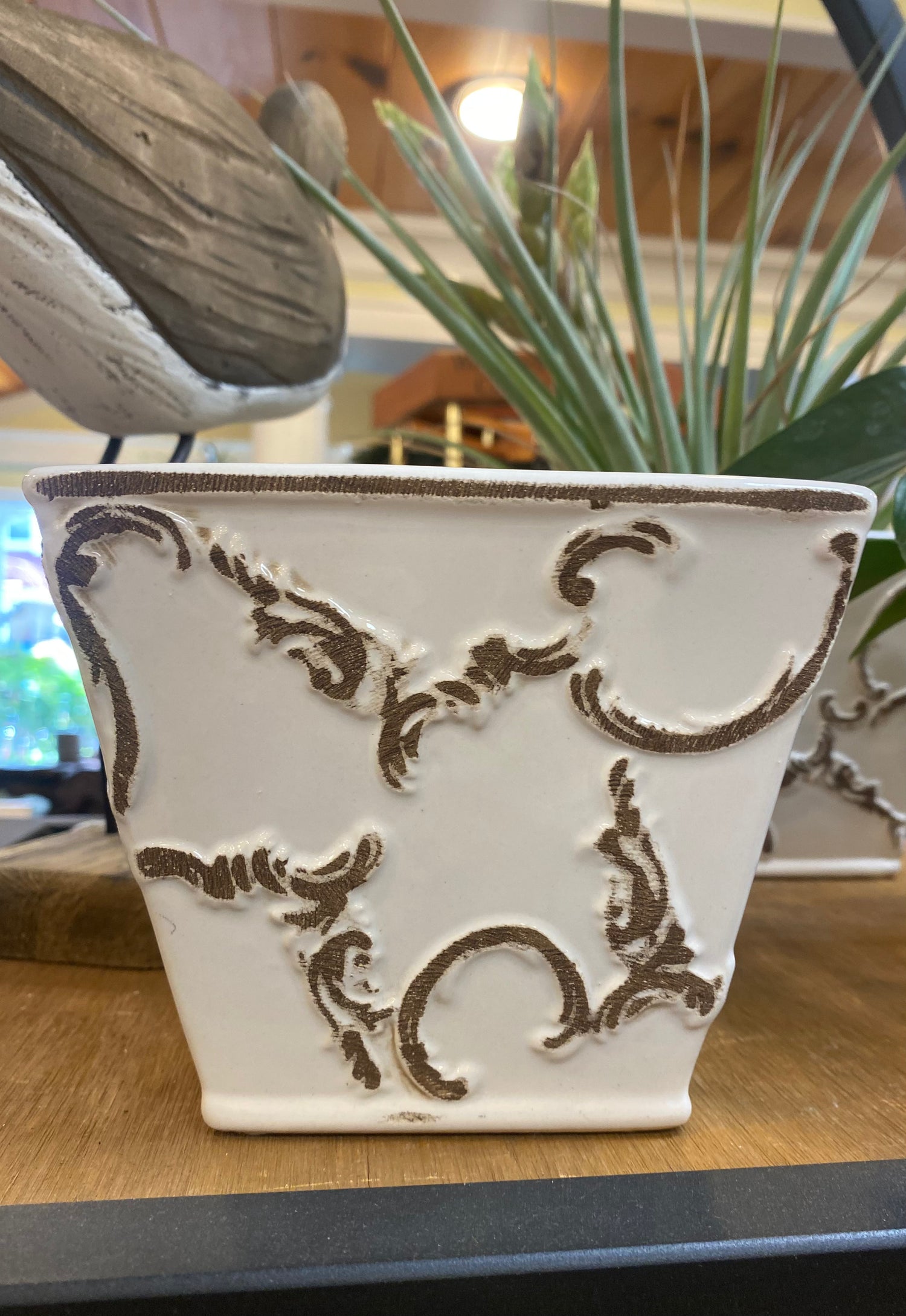 Vintage Scrollwork Planter