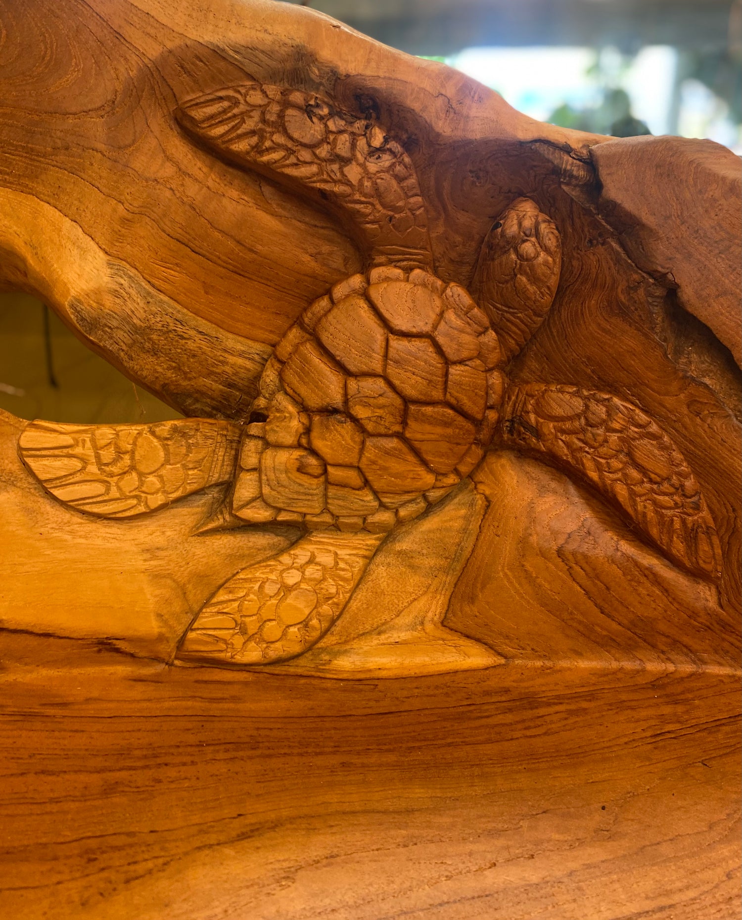 Teak Turtle Beach Bench