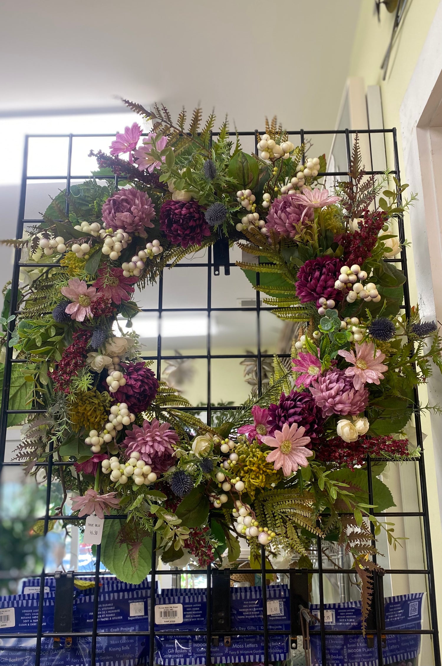 Elegant 'Garden Bloom' Wreath