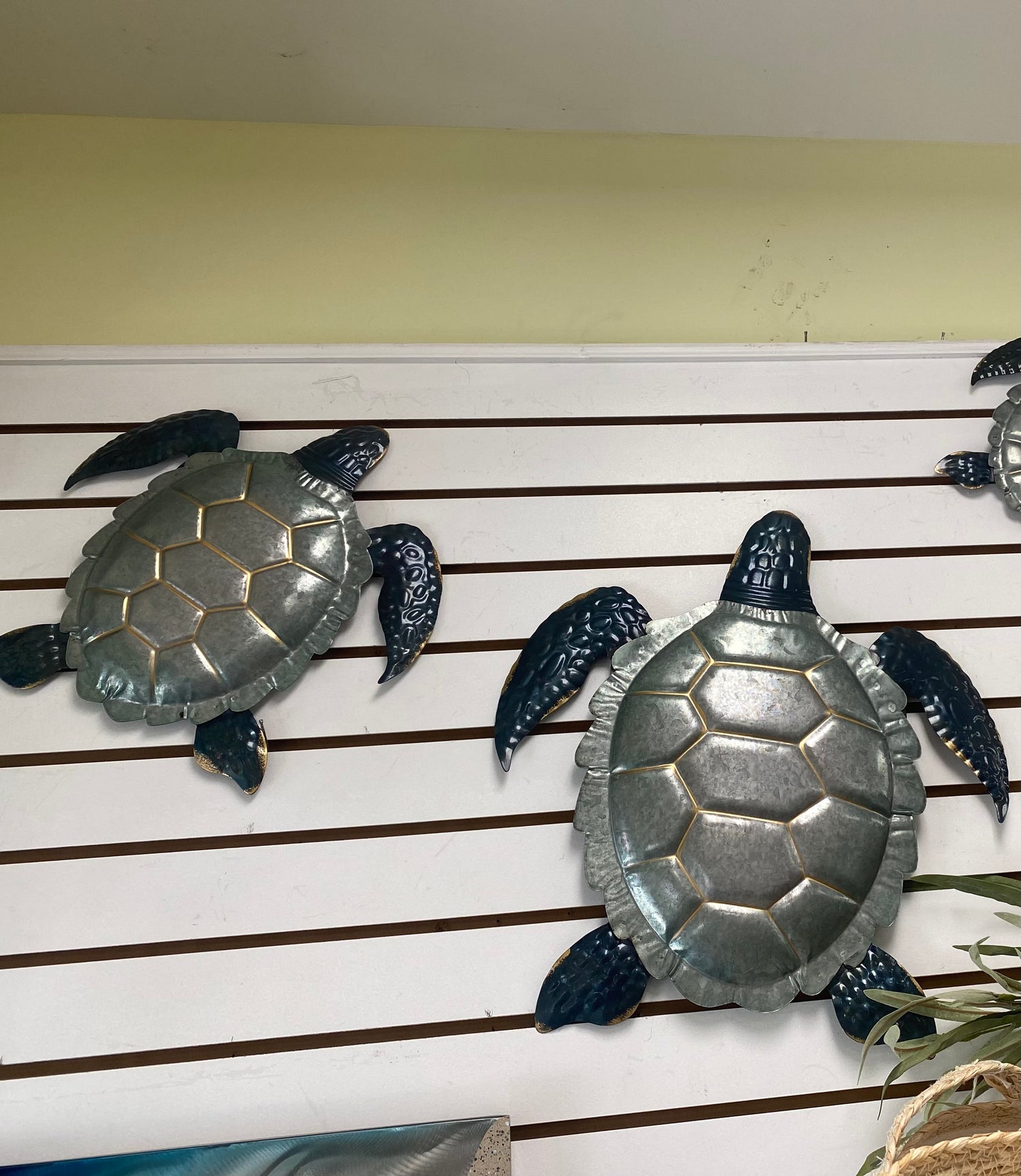 Metal Sea Turtle Wall Art