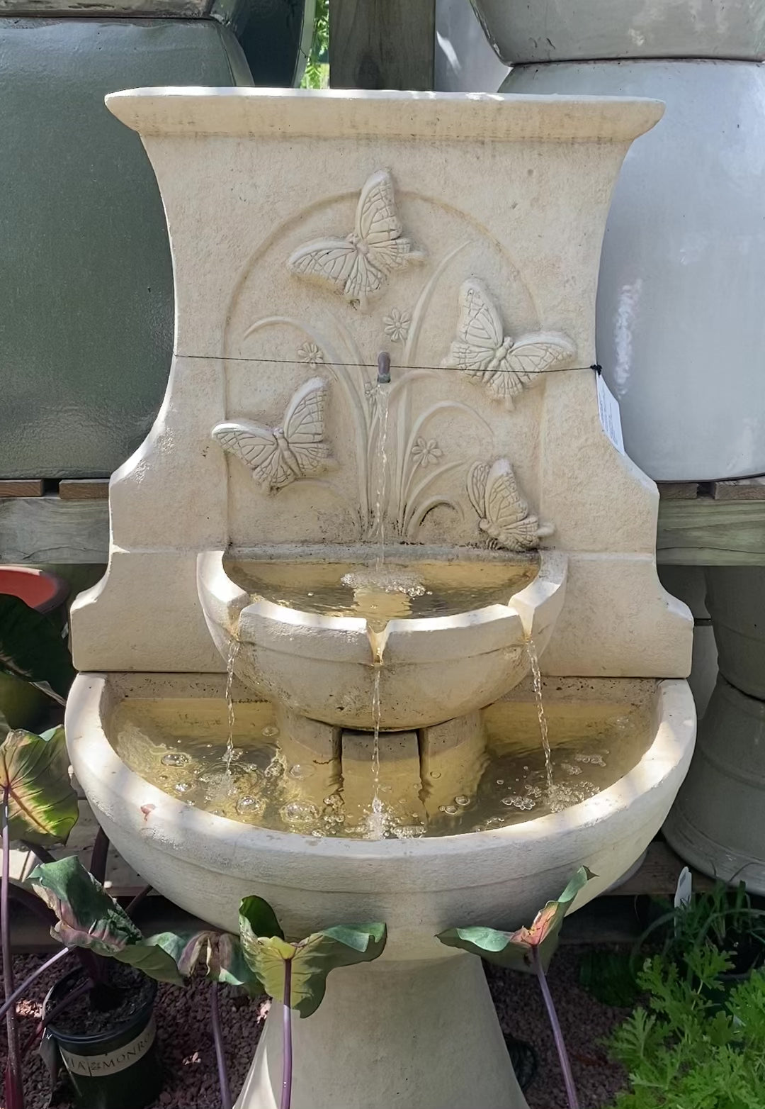 Fortuna Butterfly Wall Fountain